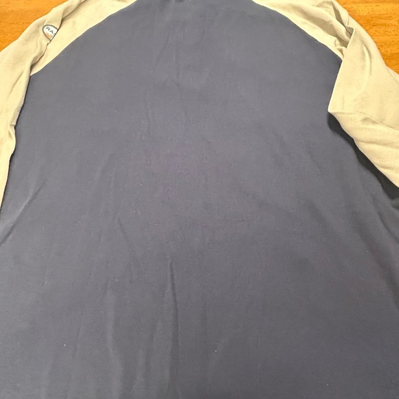 RASCO‎ FR Flame Resistant Khaki Navy Henley Long Sleeve Shirt 2XL READ - Picture 10 of 14